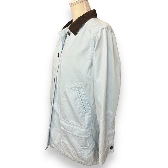 Land’s End Light Blue Canvas Barn Coat - Picture 2 of 9